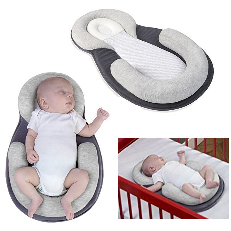 Baby-Bett-Bauwolle Premium für Neugeborene (tragbar) / Orthopädisches Kissen / 0 - 6 Monate