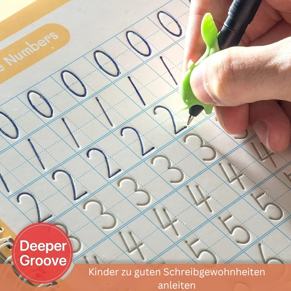 Wiederverwendbares Englisch Schreibübungsbuch für Kinder / Löschbares Kopierbuch