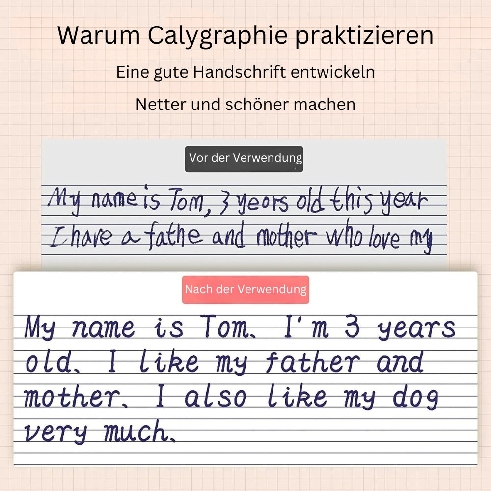 Wiederverwendbares Englisch Schreibübungsbuch für Kinder / Löschbares Kopierbuch