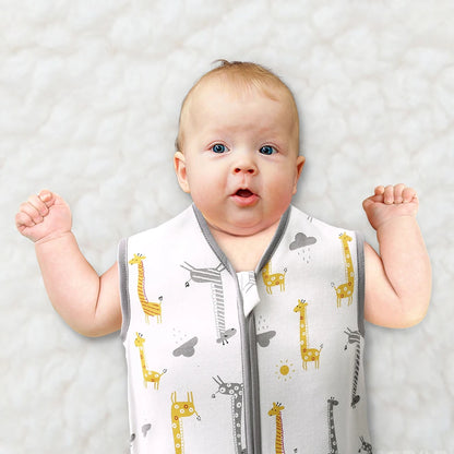 Babyschlafsack Sommer, ärmellos, 100% Baumwolle